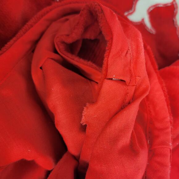 Vintage Corduroy Leotard Red Homemade Romper Majorette Costume Bodysuit Tank XXS - Picture 13 of 16